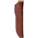 Kanetsune Seseragi Clip Fixed Blade Knife, 10.5in Overall, 6in 15 Layer Damascus Steel Clip Point Blade, Brown Wood Handle, Leather Belt Sheath, KB-268