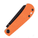 Kansept Knives Bevy Slip Joint Folding Knife, 3.00 in, 154CM Stainless Steel Satin Finish, Clip Point Blade, Orange G10 Handle, T2026F6