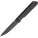 Kansept Knives Prickle Linerlock Folding Knife, 3.5in black stonewash finish CPM S35VN stainless drop point blade, Black G10 handle with carbon fiber onlay, K1012A3