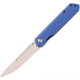 Kansept Knives Prickle Linerlock Folding Knife, Blue, Blue textured G10 handle, T1012A4