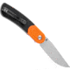 Kansept Knives Reverie Black/Orange Folding Knife, 4in Closed, 3in Stonewash 154CM SS Blade, Black/Orange G10 Handle, Black Nylon Pouch, T2025B8