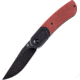 Kansept Knives Reverie Black/Red Folding Knife, 4in Closed, 3in Black Stonewash 154CM SS Blade, Black/Red G10 Handle, Black Nylon Pouch, T2025B6