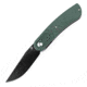 Kansept Knives Reverie Linerlock Folding Knife 3.00 in, 154CM Stainless Steel Black TiNi Coated, Drop Point Blade, Green G10 Hande, T2025A2