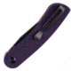 Kansept Knives Reverie Linerlock Folding Knife 3.00 in, 154CM Stainless Steel Black TiNi Coated, Drop Point Blade, Purple G10 Handle, T2025A5