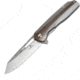 Kansept Knives Shard Framelock Bronze Folding Knife, 3.5 satin finish CPM S35VN stainless blade, Gray and bronze titanium handle, K1006A2