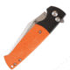 Kansept Knives Shikari SBL 154CM Orange Folding Knife, 4.38in Closed, 3.38in Stonewash 154CM SS Blade, Black Aluminum Handle w/ Orange G10 Inlay, Black Nylon Pouch, T2027B2