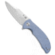 Kansept Knives Tenable Knives Rei Liner Lock Knife Blue Micarta 3.3" SW T1061A1, Blue, Sandvik 14C28N, adult, BHQ-208711