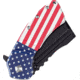 Kansept Knives XL Korvid Flag Folding Knife, 5.25in Closed, 3.5in Black Stonewash 154CM SS Blade, Black American Flag Print G10 Handle, Black Nylon Pouch, T1030B1