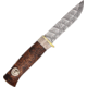 Karesuando Beaver Damask Fixed Blade Knife, 3.75in, Curly Burch and Reindeer Antler Handle KAR3500