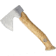 Karesuando Vuogas Aksu Natural, 10.75in Overall, 4.75in 12C27 Sandvik SS Axe Head With 3.13in Cutting Edge, Natural Curly Birch Handle, Reindeer Horn Pommel, Black Leather Belt Sheath, Natural, 4041