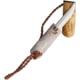 Kellam Pocket Fixed Blade Reindeer Knife, 2" satin finish stainless blade, Reindeer bone handle with leather spacers, ATPLV60R