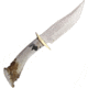 Ken Richardson Knives Bowie Crown Horn Handle 6 in Fixed Blade Knife, 5.875in, Crown Horn Handle KRK1432