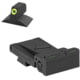 Kensight Bomar BMCS Beveled Blade Adjustable Target 1911 Rear Night Sight Set, Green, 990-028
