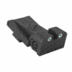 Kensight Bomar BMCS Tritium Adjustable Rear Night Sight w/Arctic White Outlines, Black, 860-093