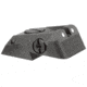Kensight DAS 1911 Defense Adjustable Rear Sight White Dot with Serrated Blade, Black, 860-678