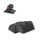 Kensight DAS Adjustable Bar-Dot-Bar Tritium Rear Night Sight, Orange, 980-628