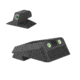 Kensight Kimber Fixed Rear Sight, Serrated Blade, 0.077in TRIJICON Tritium Inserts w/White Outlines, Fits KIMBER Fixed Rear Sight Cut 860-222 and the Dovetail Front Sight, 0.160in Tall, Black, 970222