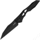 Kershaw Auto Launch 13 Button Lock Automatic Folding Knife, 3.5in, CPM 154, Black Plain Wharncliffe Blade, Black Aluminum Handle, 7650BLK
