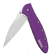 Kershaw K.O. Leek, Purple 6061-T6 Anodized Aluminum Handle, Plain K1660PUR