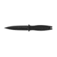 Kershaw Secret Agent Fixed Blade Knife, 4.4in SS Blk-Oxide Spear Point, Black, Rubberized, 4007