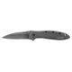 Kershaw Leek Assisted Folding Knife, 3in 14C28N Blackwashed Drop Point Blade, Blackwashed 410 Stainless Steel Handle, 1660BLKW
