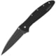 Kershaw Leek Assisted Opening Folding Knife, 3 in, 14C28N, Drop Point, Plain, Black Cerakote Stainless Steel Handle, 1660CKTB