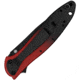 Kershaw Leek Red Magna Cut A/O Folding Knife, 4in Closed, 3in Black Oxide CPM Magnacut Stainless Steel Blade, Red/Black Gradient Aluminum Handle, 1660GRDBLK
