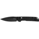 Kershaw Mini Iridium Folding Knife, 3 in, D2, Plain, Black, 6061-T6 aluminum, 2051BLK