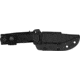 Kershaw Pack Mule, Fixed Blade Knife, 3.9" Clip Point Blade, N690 Blade Steel, 8.4" Overall Length, Satin Working Finish, Silver Blade, Black G10 Handle, Includes Sheath, 1089