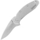 Kershaw Scallion Assisted Opening Folding Knife, 2.4 in, Stainless Steel, Drop Point Blade, Stainless Steel, Bead Blast Finish Stainless Handle, 1620FLB