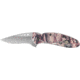 Kershaw Scallion Assisted Opening Folding Knife, 2.4 in, 420HC Stainless Steel, Drop Point, Aluminum, Realtree Camo Handle, Clam Pack, 1620CX