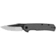 Kershaw Thermal EDC Assisted Opening Folding Knife, 2.95in, 8Cr13MoV Steel, Drop Point Plain Satin/Black Oxide Blade, Stainless Steel, Gray PVD Handle, 1411