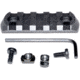 Kexuan 5 Slots M-LOK to Picatinny Adapter Rail, Polymer, Black, RL-PML5