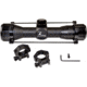 Kexuan Kexuan 4X32 Compact Scope w/Picatinny Scope Rings, 1 in Tube, Mil-Dot Reticle, Black, KX4X32M-PT