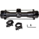 Kexuan Kexuan 4X32 Compact Scope w/Dovetail Scope Rings, 1in Tube, 5 Line Reticle, Black, KX4X32MC-AG