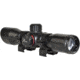 Kexuan Kexuan 4X32 Compact Scope w/Picatinny Scope Rings, 1 in Tube, Red/Green 5 Line Reticle, Black, KX 4X32MLF-PT