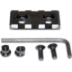 Kexuan Picatinny Rail Section for KeyMod Style Mounts, 3 Slot, Black, RL-KM3