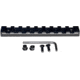 Kexuan Picatinny Rail Section for KeyMod Style Mounts, 9 Slot, Black, RL-KM9