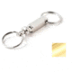 Key-Bak 1122 Quick Release, Pull Apart Key Accessory w/ 2 Split Rings, Gold Cylinder 0301-122