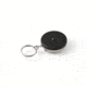 Key-Bak 3B Retractable Reel w/ 24in Stainless Steel Chain, Black Front, 1.75in Steel Belt Loop, Split Ring 0003-013