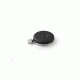 Key-Bak 481BLS-HD Industrial Retractable Reel w/ 48in Stainless Steel Cable, 8oz Retraction, Plain Back, Black Front, Large Swivel 0481-034