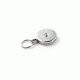 Key-Bak 481TCS-HD Industrial Retractable Reel w/ 48in Stainless Steel Cable, 8oz Retraction, Thread Cutting Screw, Chrome Front, Split Ring 0481-022