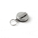 Key-Bak 483B-HD Retractable Reel w/ 48in Stainless Steel Cable, Black Front, 1.75in Steel Belt Loop, 8oz Retraction, Split Ring 0483-003