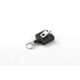 Key-Bak Mini-Bak Square Retractable Reel w/ 36in Nylon Cord, Swivel Bulldog Clip, Split Ring, Gray 0024-S05