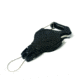Key-Bak Small Carabiner Gear Tether, 36 in, w/Stainless Steel Bottle Opener, Black 0KC1-0A21