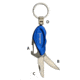 KeyGear Carabiner Multi-Tool,Blue 50-KEY0071-00