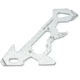 KeySmart 5-Tools-in-1 Alltul Multitool, Dino, Stainless Steel, KS824-SS-DNO