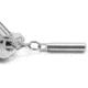 KeySmart Nano Torch Compact Flashlight, 7 Lumens, Stainless, KS809-SS