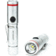 KeySmart Nano Torch Twist Pivot Head Flashlight, Aluminum, Silver, KS819-SVR