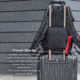 KeySmart Urban Union Commuter Backpack, Black, KS350